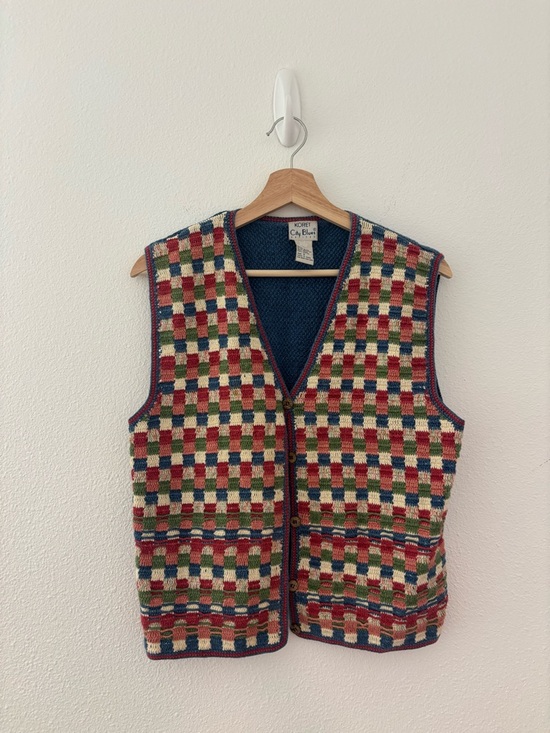 Vintage Jackets & Blazers - Vintage Koret city blues multi color vest